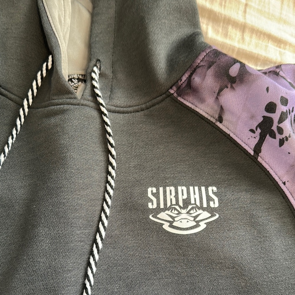 Sirphis Gray and Purple Hoodie